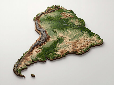 Carte de l&rsquo;Am&eacute;rique du Sud