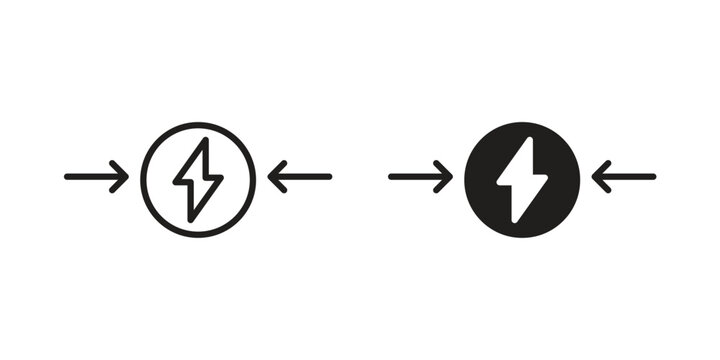 Conflict icon pack on white background. logotype graphic design