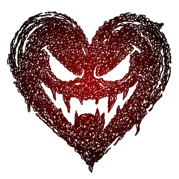Garabatos coraz&oacute;n monster.