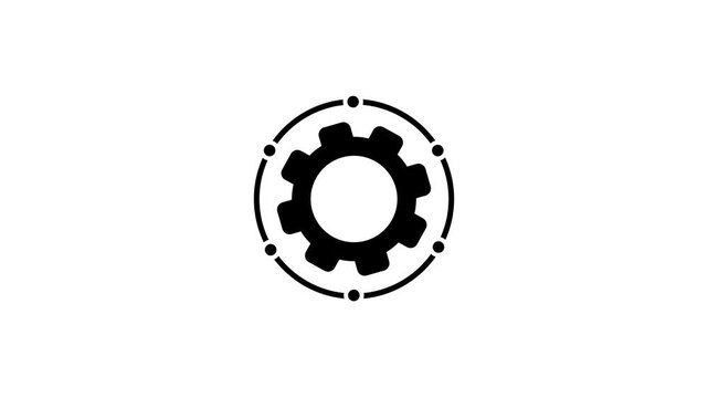 framework icon A linear animated icon of curriculum development. animation white background. Motion graphics of concept. 4k video
