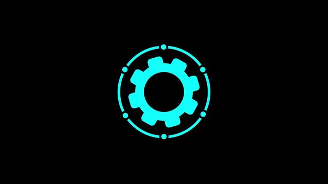 framework icon A linear animated icon of curriculum development. animation black background. Motion graphics of concept. 4k video