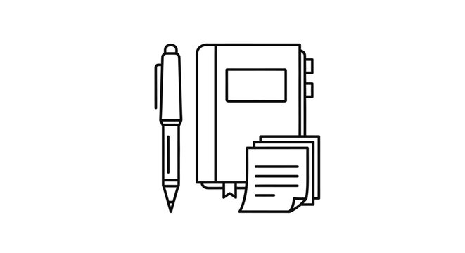 Pen and paper office supplies.