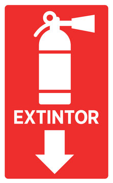 extintor fuego o incendio espa&ntilde;ol