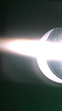 Super Slow Motion Beam Through Lens Cinematic Optics Test
