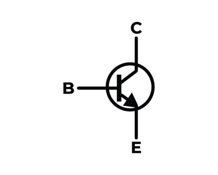 NPN Bipolar Junction Transistor Circuit Symbol Diagram
