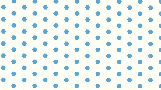 Animated hexagon background in 4K with smooth loop, featuring a colorful pattern showing modern technology and digital network in a clean futuristic style