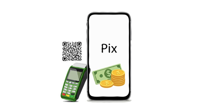 Terminal de Pagamento Pix &mdash; Maquininha com NFC e QR Code