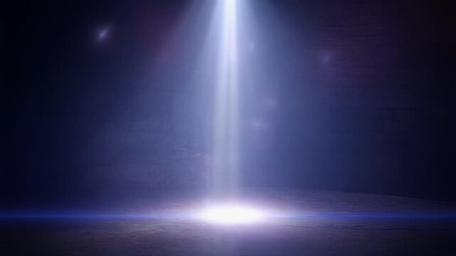 Illuminating Beam of Light Cutting Through Darkness, Creating an Otherworldly Atmosphere