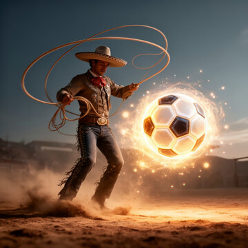 vaquero, soga, balon, mexico, sombrero, suerte, gente, fantas&iacute;a, moreno, persona, deporte, negro, noche, bal&oacute;n, arte, fuego, belico, baile