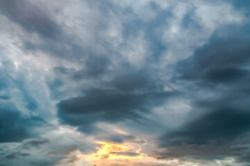 Fototapeta premium Sunset storm clouds