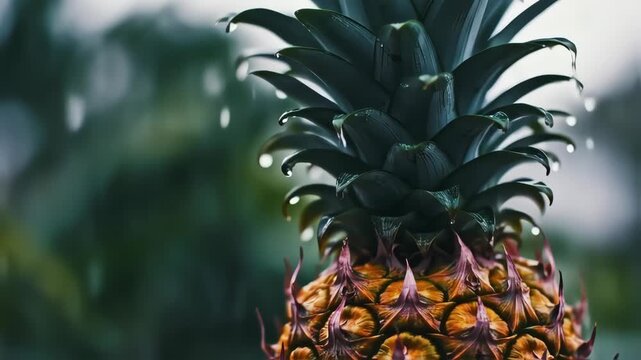 pineapple on the rain