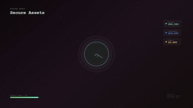 An immersive experience of gamified financial learning unfolds within a futuristic dark interface showcasing digital asset management and holographic data visualizations for a modern investor