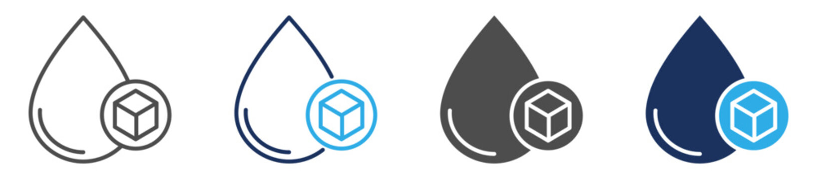glucose icon set multi concept