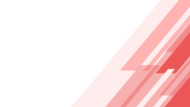 Red Diagonal Geometric Corner Frame Background, Dynamic Abstract Lines, Transparent PNG