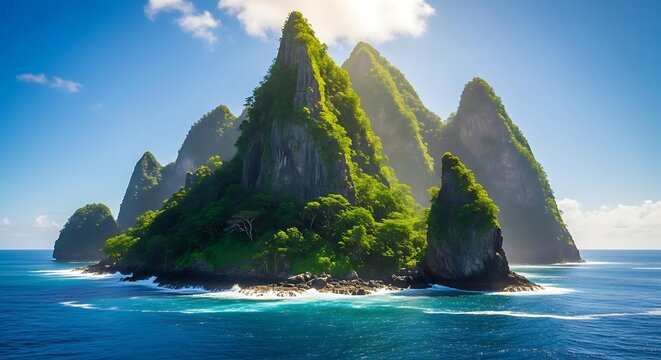 Majestic Pitons of Saint Lucia - A Tropical Paradise.