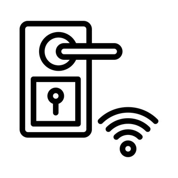 doorlock line icon