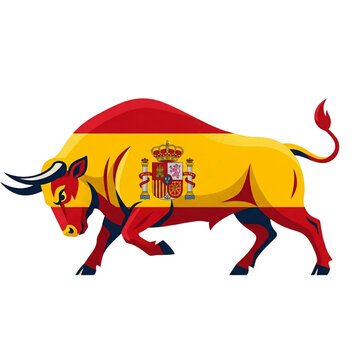 Spain Bull illustration vector