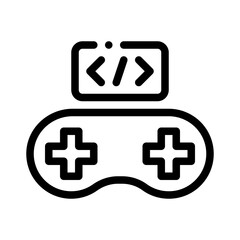 joystick line icon © notivestudios