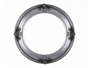 Fototapeta premium Ornate Silver Picture Frame