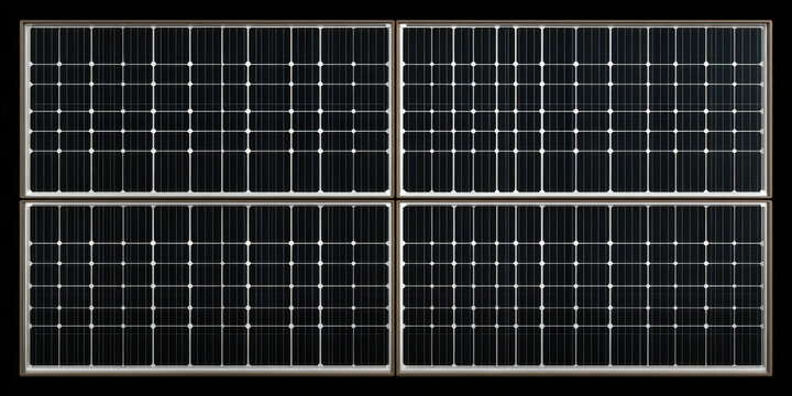 Solar panel surface seamless texture top view orthographic view renewable energy clean power dark grid pattern