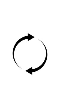 Circular Refresh Arrow Animation Loop Reload Sync Icon Minimal