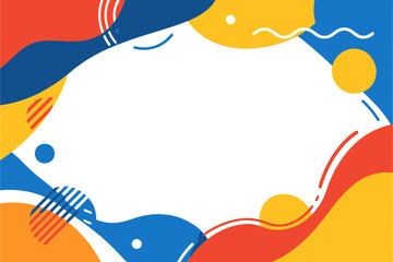 Fototapeta premium Modern Abstract Fluid Background with Solid Shapes. Clean Minimalist Vector Composition for Website Banner and Landing Page.