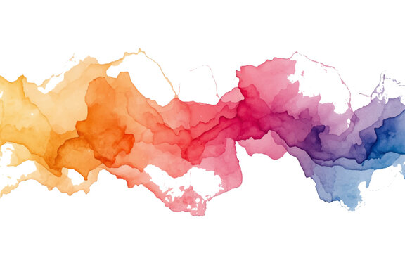Color Spectrum: A vibrant wave of watercolor hues dances across a space, creating a beautiful display of artistry and color.