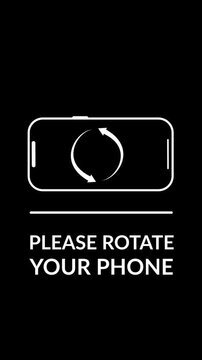 Please Rotate Your Phone Instruction Animation for Mobile Screen