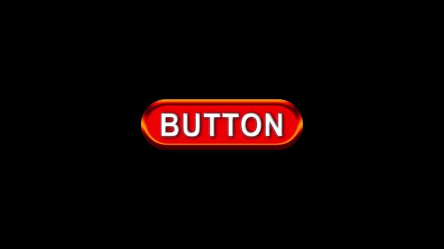 Button text  with Computer hand click icon animation. button click mouse motion graphics. red Online button mouse cursor clicking on  digital software 4k video footage. 