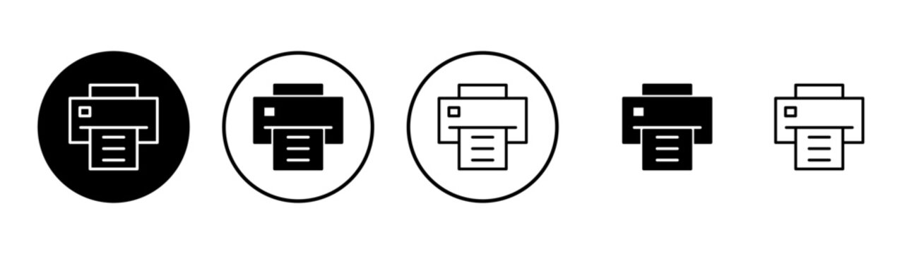 Print icon vector. printer sign and symbol