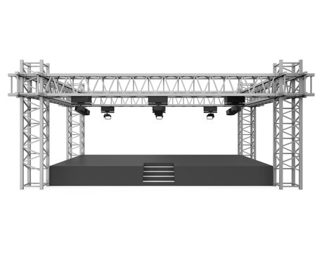 Outdoor Concert Stage Isolated