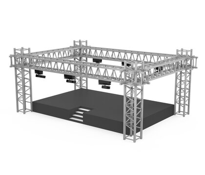 Outdoor Concert Stage Isolated