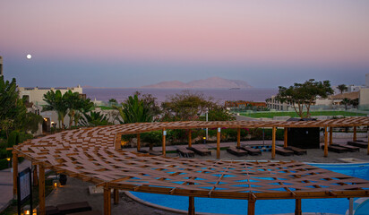 Fototapeta premium Beautiful views of the Sharm El Sheikh coastline in Egypt for background