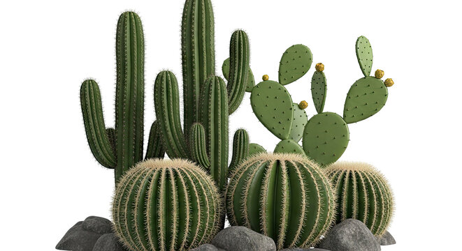 Assorted Cacti and Prickly Pear Collection