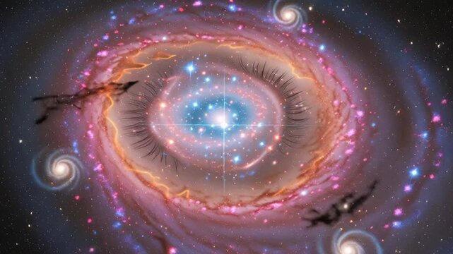 Vibrant Spiral Galaxy with Stunning Star Formation and Cosmic Background
