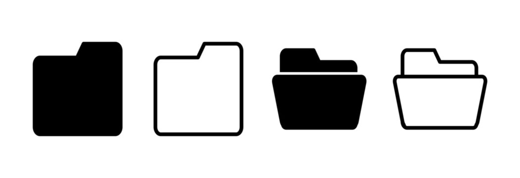 Folder icon vector illustration. folder sign and symbol