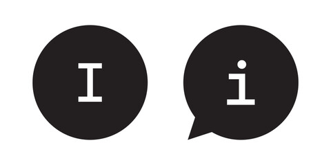 Obraz premium information icon set. info button. info symbol flat style. Information icon collection. Info icons Info Point Icon. Different styles , more information. Vector icons.