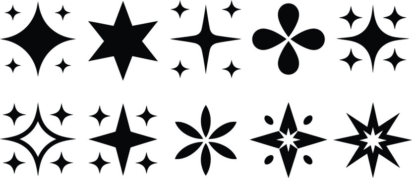 Abstract vector illustration of scattered colorful geometric shapes, circles, squares and trian