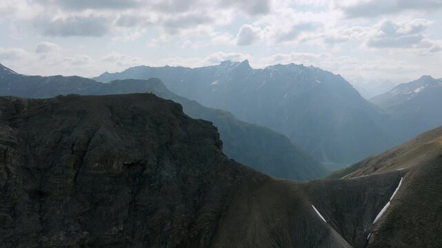 Aerial View Of High-altitude Mountains In Livigno, Italy.