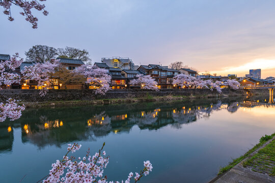 Kazue machi Chaya District in Kanazawa City, Ishikawa Prefecture, Hokuriku, Japan