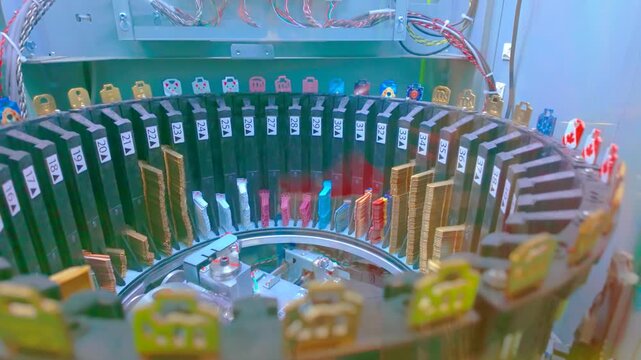 Internal mechanics of automated electronic key cutting machine