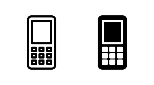 Phone icon set vector. Call sign and symbol. telephone symbol