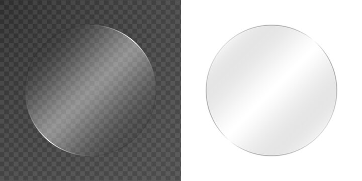 Glossy reflective glass effect