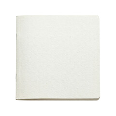 Fototapeta premium Blank square sketchbook with white textured paper