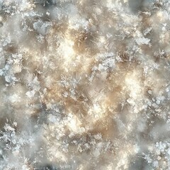 Obraz premium soft marbled beige and gray texture with frosty crystalline patches and glowing highlights evoking a calm ethereal mood