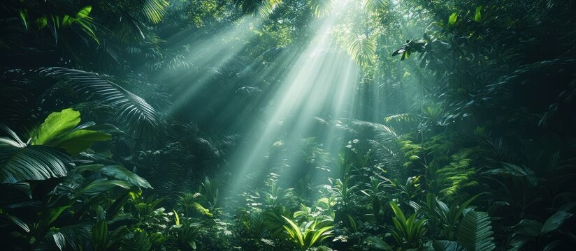 Sunlight in the Jungle Canopy