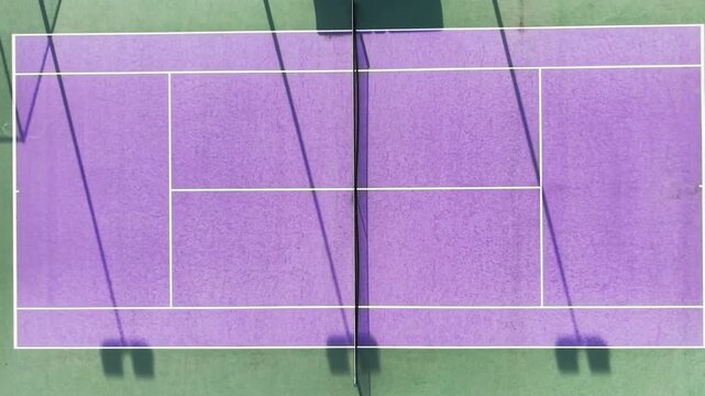 purple tennis court yard