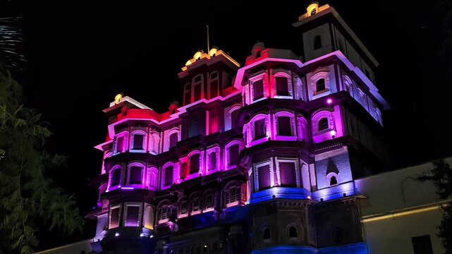 Rajwada Palace, Indore, Madhya Pradesh, India.