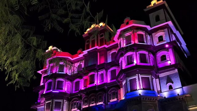 Rajwada Palace, Indore, Madhya Pradesh, India.