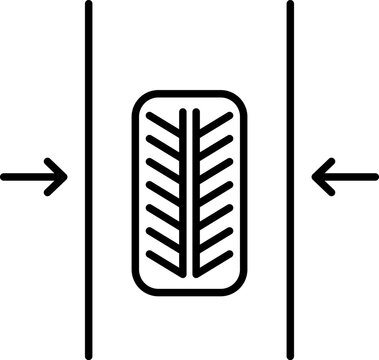 Tire Pressure Monitoring System Line Icon